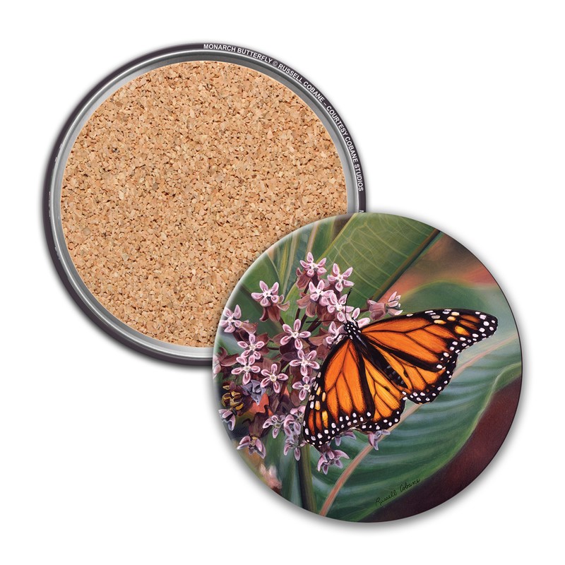 Monarch Butterfly Circle Coaster