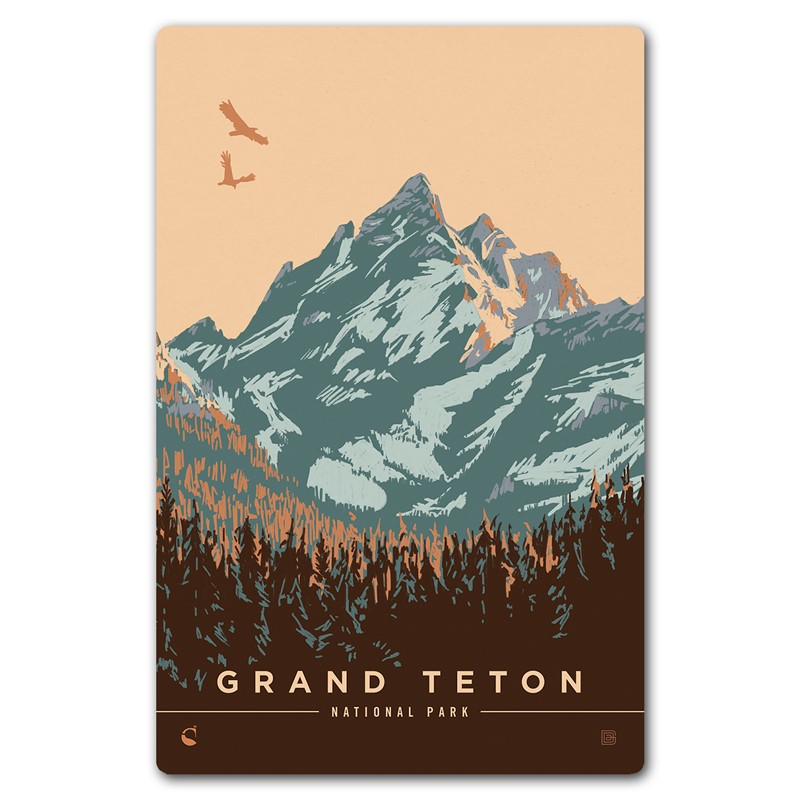 Grand Teton NP Morning Glory Magnetic Postcard | Themed Magnet Postcard