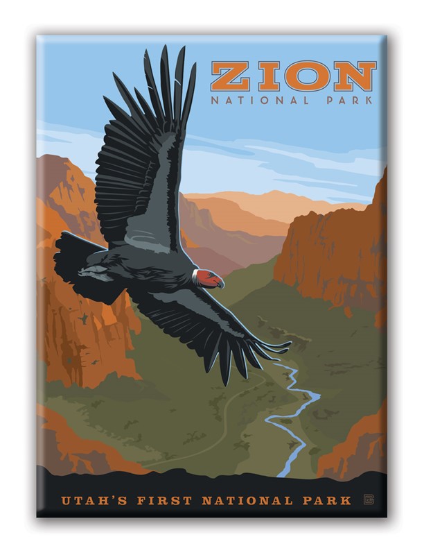 Zion NP Condor Magnet| National Park themed magnets
