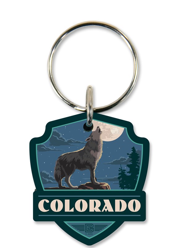 Colorado Emblem Wood Key Ring| American Made