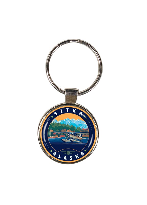 AK Sitka Circle Dome Key Ring | American Made