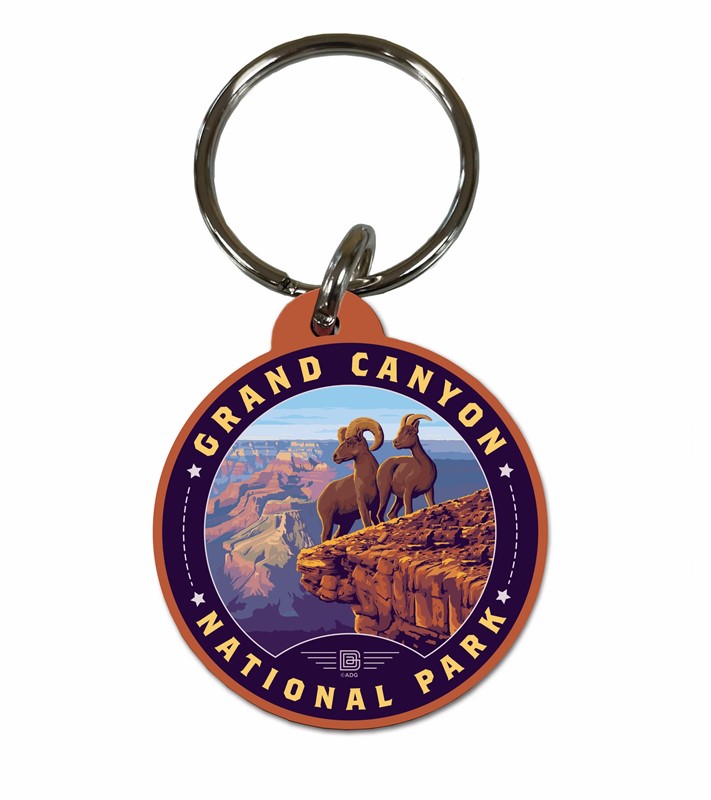 Grand Canyon NP Bright Angel Trail Circle Wood KR| American Made