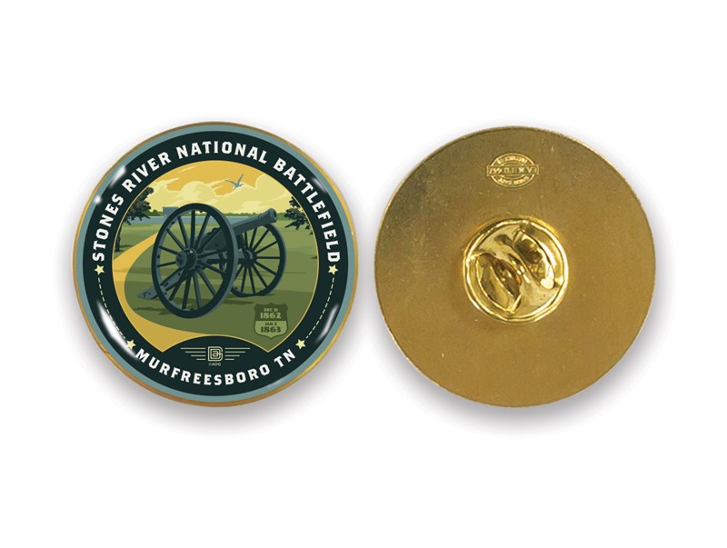 Stones River Battlefield TN Circle Pin | American Made