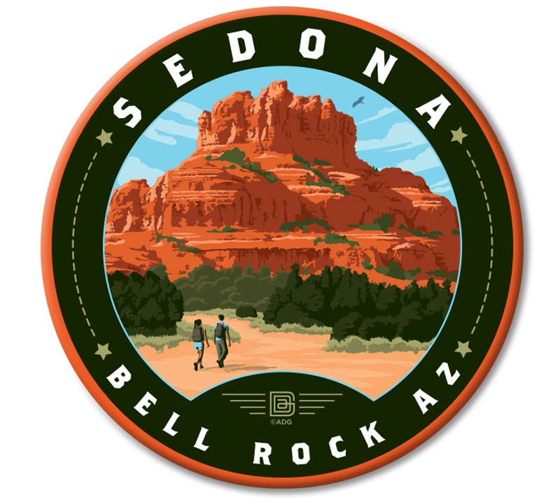 Sedona AZ Bell Rock Circle Magnet | Circle Magnets