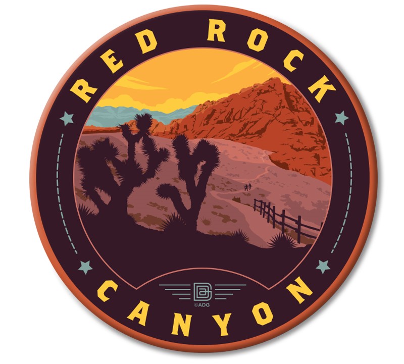 Red Rock Canyon NV Circle Magnet | Circle Magnets
