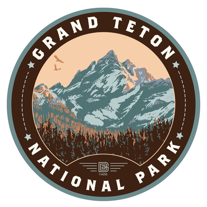 Grand Teton NP Morning Glory Circle Sticker | American Made