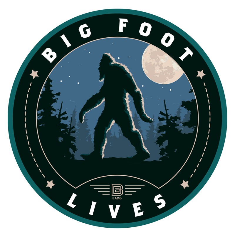 Bigfoot Lives Circle Sticker| American Made