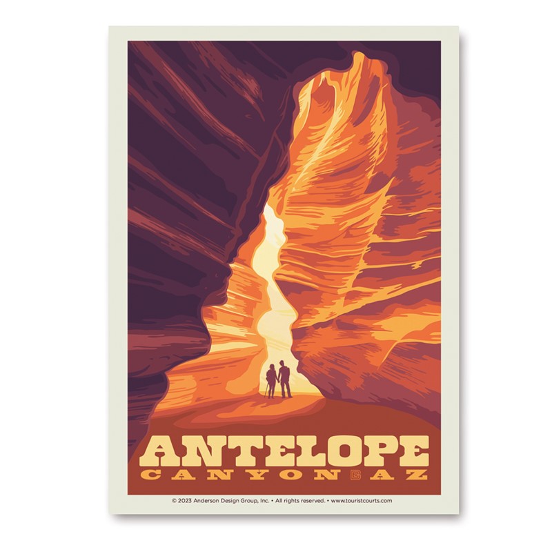 Antelope Canyon AZ Vert Sticker| Made in the USA