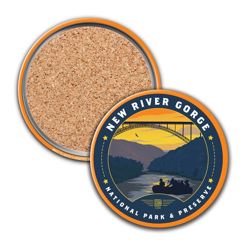 New River Gorge NP & Preserve Sunset Circle Coaster | USA Made