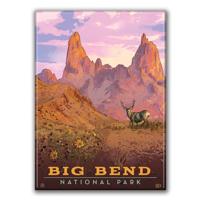 Big Bend NP Mule Deer Magnet | Made in the USA