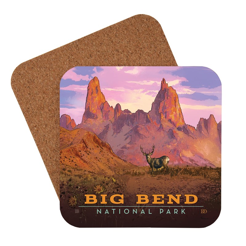 Big Bend Mule Deer Coaster| Made in the USA