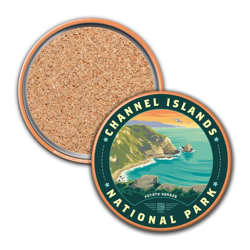 Channel Islands NP Potato Harbor Circle Coaster| USA Made