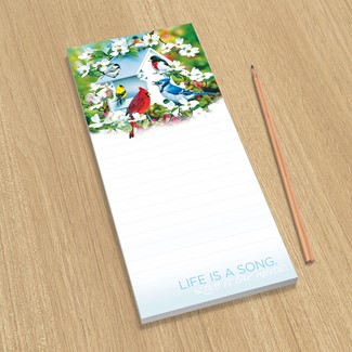 Backyard Birds | Songbird themed list pad