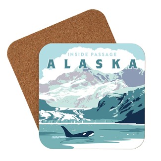 AK Inside Passage Orca Coaster | Made in the USA
