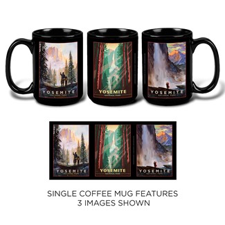 Yosemite Triple Scene Mug | Yosemite themed mug