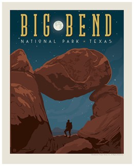 Big Bend NP Balanced Rock 8" x 10" Print | Made in the USA