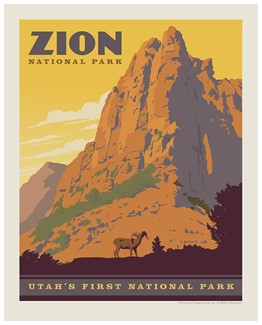 Zion Sacred Cliffs Print | Made in the USA