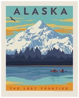AK Wrangell Kayaks Print | American Made