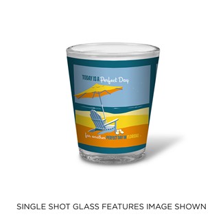 FL Beach Scene Shot Glass | Beach Shot Glass