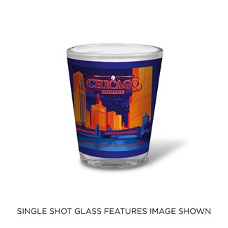 Celebrate Chicago Shot Glass | Chicago Shot Glass