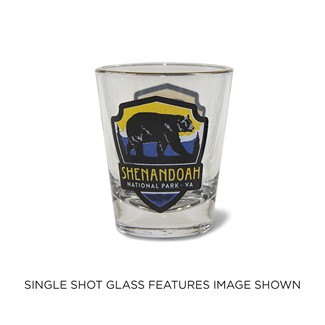 Shenandoah Bear Emblem Shot Glass