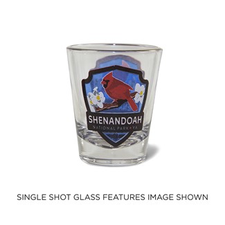 Shenandoah Cardinal Emblem Shot Glass