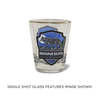 MN Wolf Shot Glass | Wolf Shot Glass