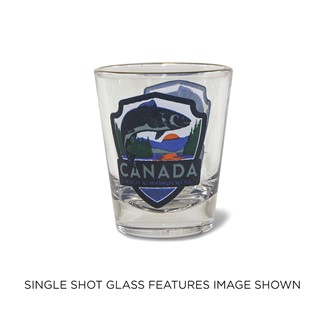Canada Fish Emblem Shot Glass