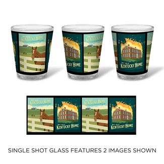 My Old Kentucky Home & MYOK Horse Quad | Shot Glass