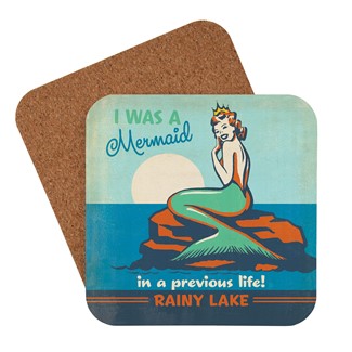 Rainy Lake Mermaid Queen | American Made Coaster