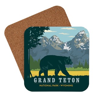 Grand Teton Bear | American Made Coaster