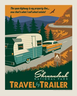 Shenandoah Travel by Trailer Print | 8" X 10" Print