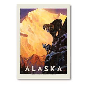 AK Bighorn Sheep | Vertical Sticker