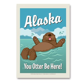 AK Otter Be Here | Vertical Sticker