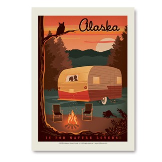 AK Camping Nature Lovers | Vertical Sticker