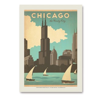 Chicago Windy City | Vertical Sticker