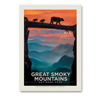 Great Smoky Bear Crossing | Vertical Sticker