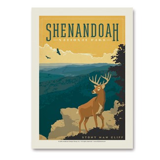 Shenandoah Buck Overlook Vertical Sticker