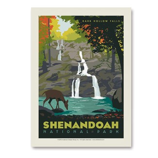 Shenandoah Dark Hollow Falls Vertical Sticker