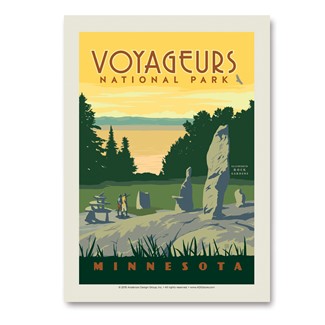 Voyageurs Vertical Sticker