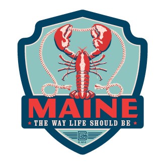 ME Lobster Emblem Sticker