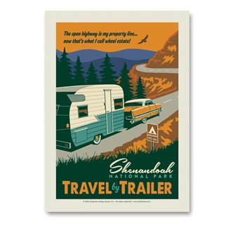 Shenandoah Travel by Trailer | Vertical Sticker