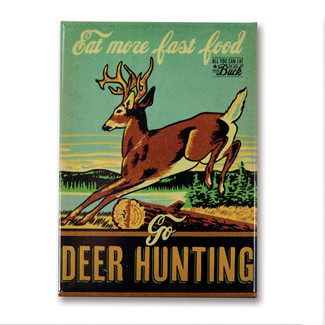 Deer Hunting Magnet | Metal Magnet