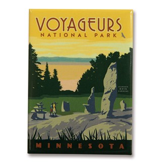 Voyageurs Magnet | Metal Magnet