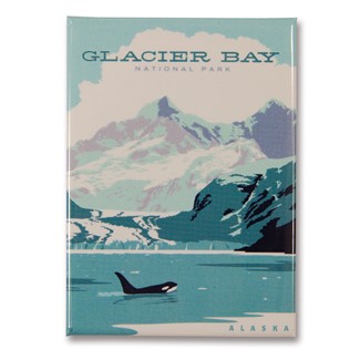 Glacier Bay NP Magnet | Metal Magnet