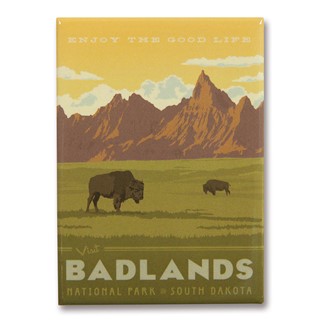 Badlands NP Magnet | Metal Magnet