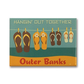 Outer Banks Hangin Out Magnet | Metal Magnet