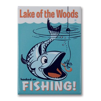 Lake of the Woods Hooked Magnet | Metal Magnet