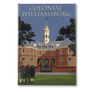 Colonial Williamsburg Capitol Metal Magnet