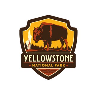 Yellowstone National Park Emblem Magnet | Vinyl Magnet
